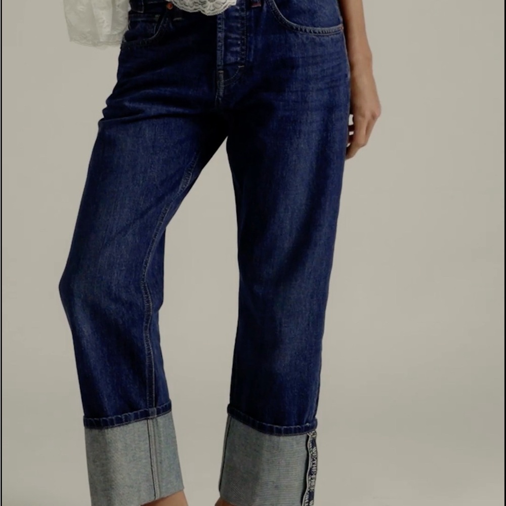 We The Free Slim Shade Selvedge Jeans in Deep Indigo